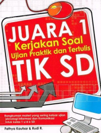 Image of Juara 1 Kerjakan Soal Ujian Praktek Dan Tulis Tik Sd